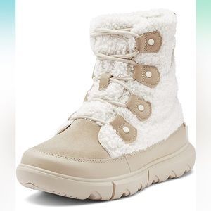 Women's Sorel Explorer II Joan Cozy Boot- Ancient Fossil/Sea Salt, Size 8.5 NWOT